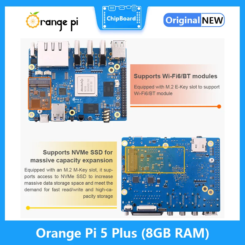 Orange Pi 5 Plus 8 GB RAM RK35 - Orange Pi 5 Plus 16Gb incelemesi ve fiyatı