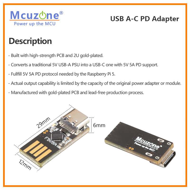 Raspberry Pi5 USB A-C PD Adapt - Banana Pi Bpi-M5 incelemesi ve fiyatı