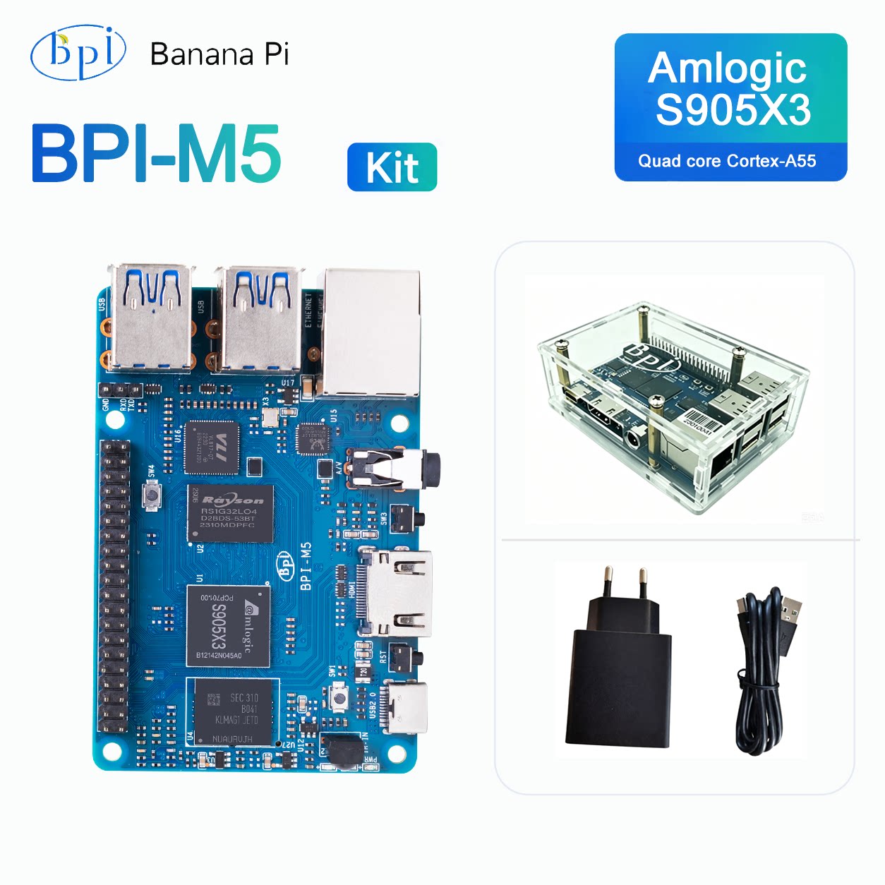 Banana Pi BPI-M5 Geliştirme Ka - Banana Pi Bpi-M5 incelemesi ve fiyatı