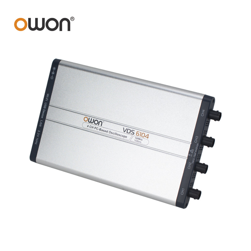 OWON VDS6074 VDS6104 Sanal PC  - Digital Storage Oscilloscope 100Mhz 4Ch incelemesi ve fiyatı