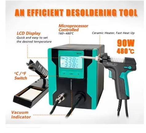 ESD Güvenli SS-331H Dijital El - Desoldering Gun Vacuum Electric incelemesi ve fiyatı
